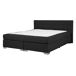 Beliani Cama continental Poliéster ADMIRAL 151x212 Beliani Cama continental Poliéster ADMIRAL 151x212 Negro