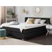 Beliani Cama continental Poliéster ADMIRAL 151x212 Beliani Cama continental Poliéster ADMIRAL 151x212 Negro