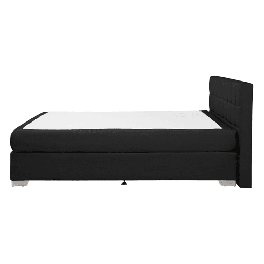 Cama continental Tecido ADMIRAL 140 x 200 cm Preto