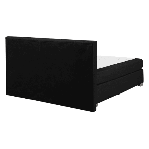 Cama continental Tecido ADMIRAL 140 x 200 cm Preto