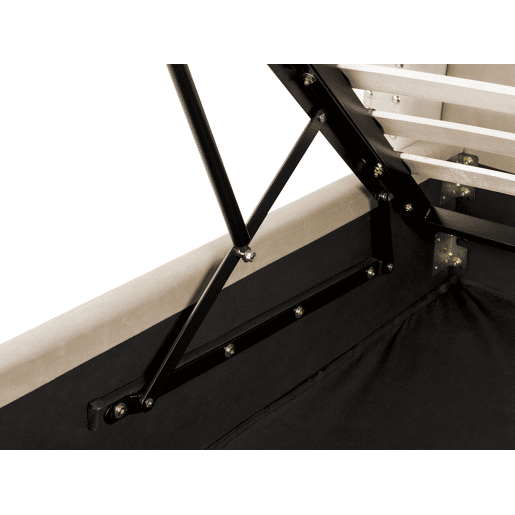 Cama baú Veludo LUBBON 140 x 200 cm Creme