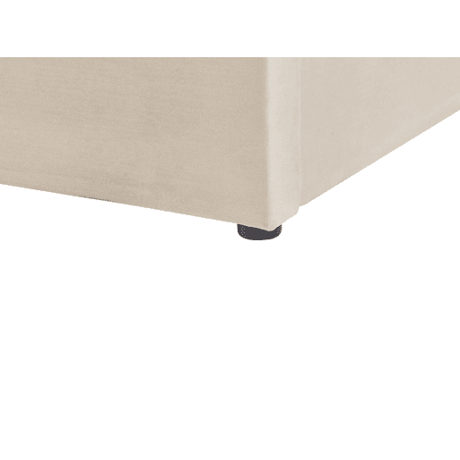 Cama baú Veludo LUBBON 140 x 200 cm Creme