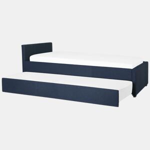 Cama gavetão Tecido MARMANDE 80 x 200 cm Azul marinho