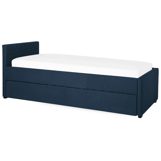 Cama gavetão Tecido MARMANDE 80 x 200 cm Azul marinho