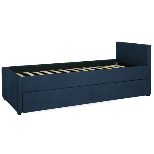 Cama gavetão Tecido MARMANDE 80 x 200 cm Azul marinho