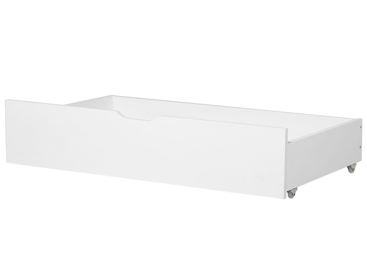 Beliani Conjunto de 2 cajones de cama Madera de pino RUMILLY 58x97 Blanco