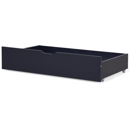 Conjunto de 2 gavetas de arrumação para cama Pinho RUMILLY Azul marinho
