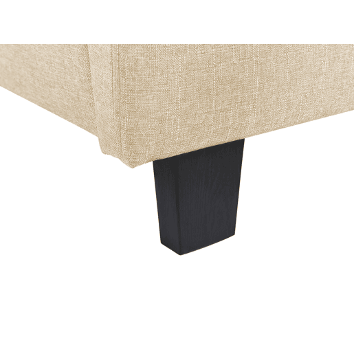 Cama Tecido LA ROCHELLE 180 x 200 cm Creme