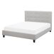 Beliani Cama Poliéster LA ROCHELLE 147x218 Beliani Cama Poliéster LA ROCHELLE 147x218 Gris Claro
