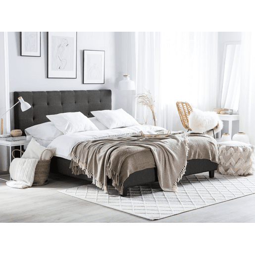 Beliani Cama PoliƩster LA ROCHELLE Beliani Cama PoliƩster LA ROCHELLE