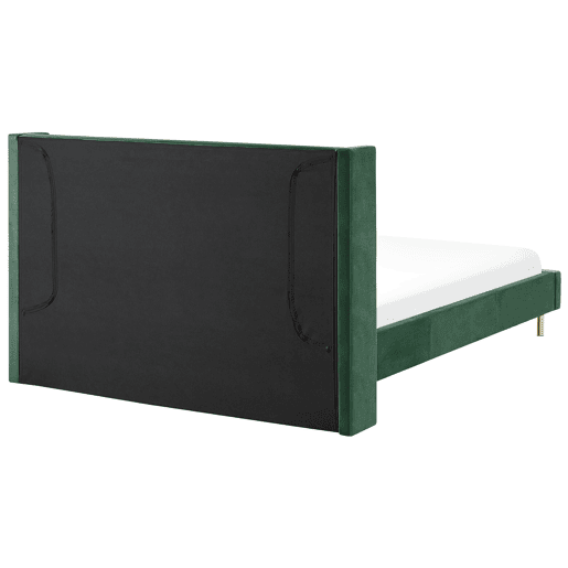 Cama Veludo VILLETTE 160 x 200 cm Verde escuro