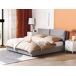 Beliani Cama con almacenaje Terciopelo BATILLY 194x224 Beliani Cama con almacenaje Terciopelo BATILLY 194x224 Beige