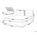 Beliani Cama con almacenaje Terciopelo BATILLY 194x224 Beliani Cama con almacenaje Terciopelo BATILLY 194x224 Beige