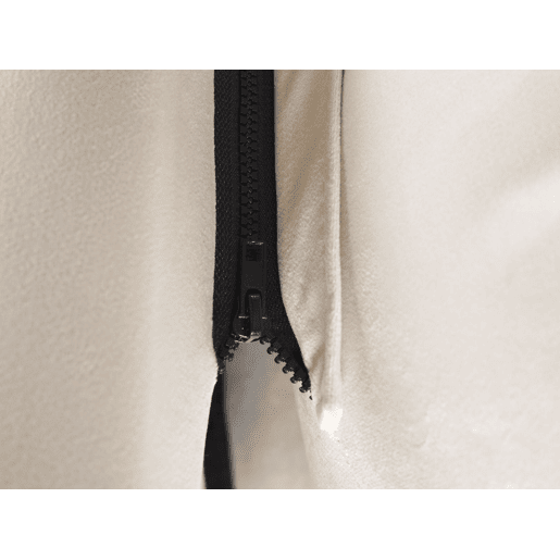Cama baú Veludo BATILLY 180 x 200 cm Creme claro