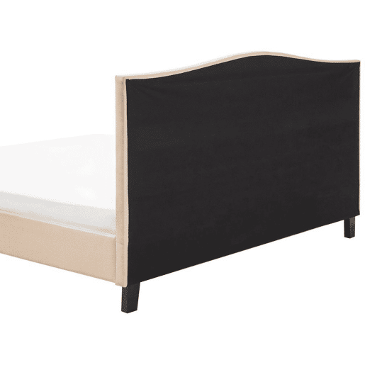 Cama Tecido MONTPELLIER 180 x 200 cm Creme