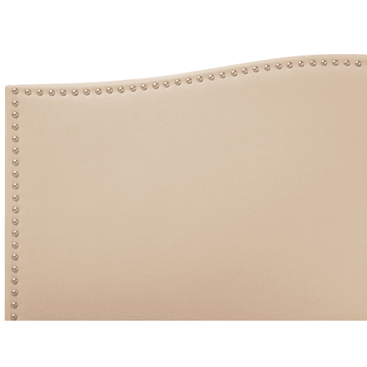 Cama Tecido MONTPELLIER 180 x 200 cm Creme