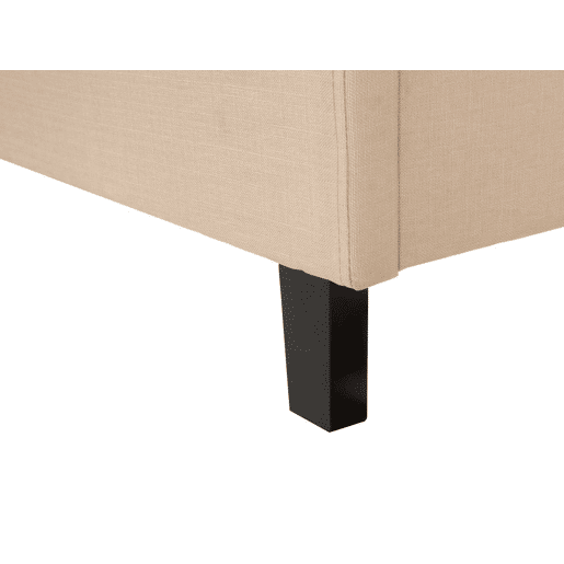 Cama Tecido MONTPELLIER 180 x 200 cm Creme