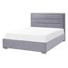 Beliani Cama con almacenaje Terciopelo ROUEN Beliani Cama con almacenaje Terciopelo ROUEN Gris Oscuro