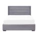 Beliani Cama con almacenaje Terciopelo ROUEN Beliani Cama con almacenaje Terciopelo ROUEN Gris Oscuro