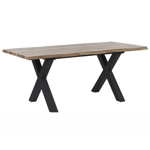 Mesa de jantar extensível BRONSON Castanho escuro 140180 cm 90 cm