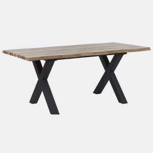 Mesa de jantar extensível BRONSON Castanho escuro 140180 cm 90 cm