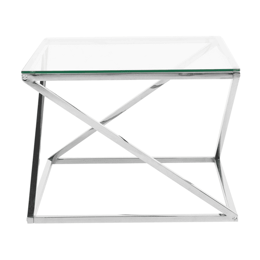Mesa de centro BEVERLY Vidro Prateado Mesa de centro BEVERLY Vidro Prateado