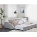 Beliani Cama nido Poliéster MARMANDE 96x214 Beliani Cama nido Poliéster MARMANDE 96x214 Gris Claro