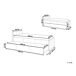 Beliani Cama nido Poliéster MARMANDE 96x214 Beliani Cama nido Poliéster MARMANDE 96x214 Gris Claro