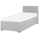 Beliani Cama nido Poliéster MARMANDE 96x214 Beliani Cama nido Poliéster MARMANDE 96x214 Gris Claro