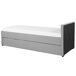 Beliani Cama nido Poliéster MARMANDE 96x214 Beliani Cama nido Poliéster MARMANDE 96x214 Gris Claro