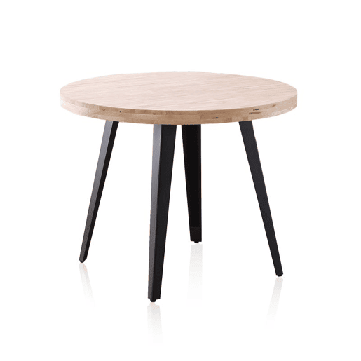Mesa redonda fixa Berg Preto - Carvalho 100 x 78 x 100 cm
