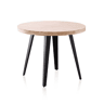 Mesa redonda fixa Berg Preto - Carvalho 100 x 78 x 100 cm