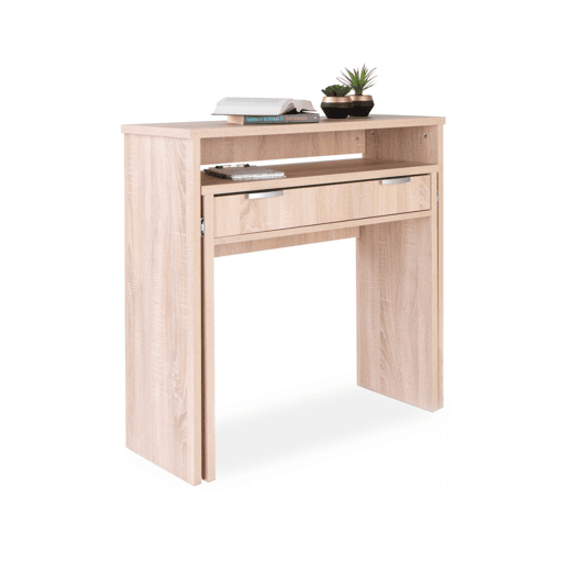 Mesa de consola Aput Cambria 33 (cerrada), 63,4 (abierta) x 87,5 x 90 cm