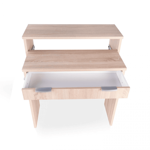 Mesa de consola Aput Cambria 33 (cerrada), 63,4 (abierta) x 87,5 x 90 cm