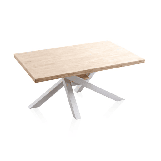 Mesa de jantar Xena 160 Carvalho - Branco 160 x 76 x 100 cm Mesa de jantar Xena 160 Carvalho - Branco 160 x 76 x 100 cm