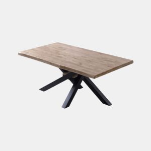 Mesa de jantar Xena Fit 180 Carvalho Mel - Preto 180 x 76 x 100 cm