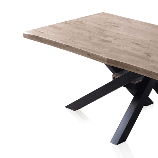 Mesa de jantar Xena Fit 180 Carvalho Mel - Preto 180 x 76 x 100 cm