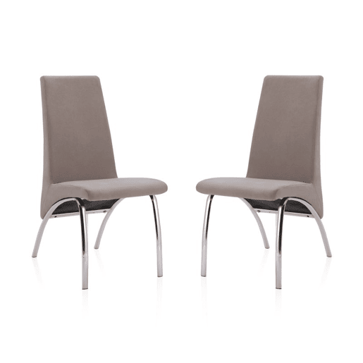 Conjunto de 2 cadeiras de jantar Lise Tex Marengo 44 x 95 x 61 cm