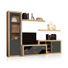 Salão Nuka V6 Cambria - Grafite 280 x 193,2 x 34,6 cm