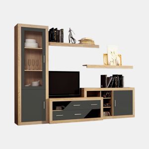 Salão Nuka V6 Cambria - Grafite 280 x 193,2 x 34,6 cm