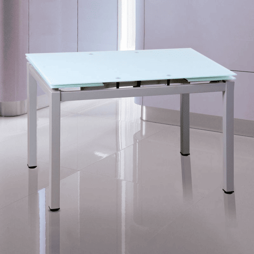 Mesa de cozinha extensível Chef Cinzento - Branco 170 x 75 x 70 cm