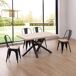 Mesa Xena 80x80 Mesa Xena 80x80 Negro/ Madera