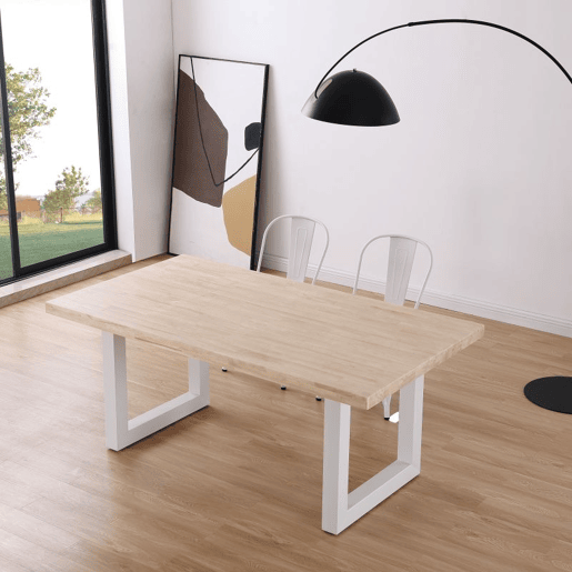 Mesa de jantar Loft 180 Branco - Carvalho 180 x 76 x 100 cm