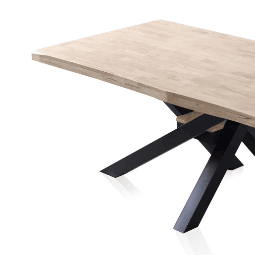 Mesa de jantar Xena Fit 180 Preto - Carvalho 180 x 76 x 100 cm