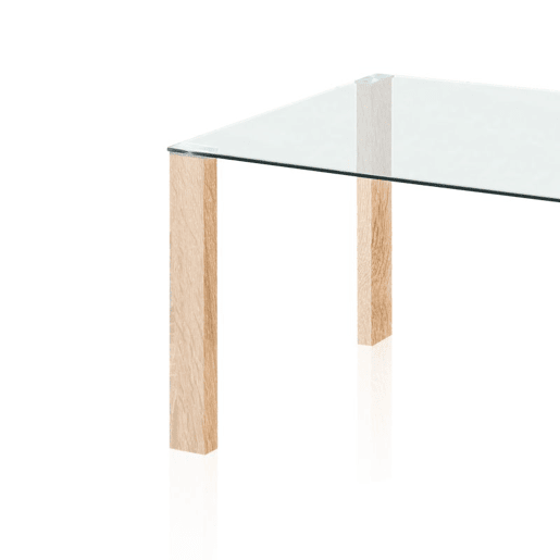 Mesa de jantar Valya Cristal - Cambria 150 x 75 x 90 cm