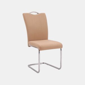 Conjunto de 4 cadeiras de jantar Dana Tex Bege 61 x 98 x 44 cm