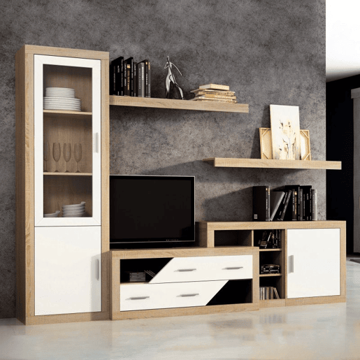 Salão Nuka V6 Cambria - Branco 280 x 193,2 x 34,6 cm