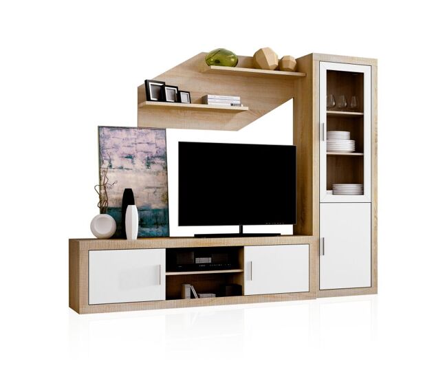 Salón nuka v4 cambria - blanco 240 x 193,2 x 41,4 cm
