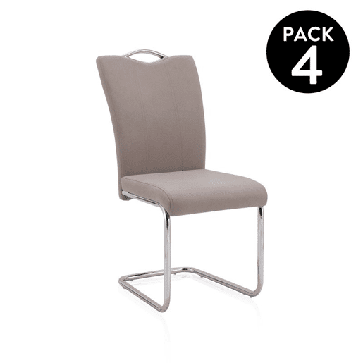 Conjunto de 4 cadeiras de jantar Dana Tex Marengo 61 x 98 x 44 cm