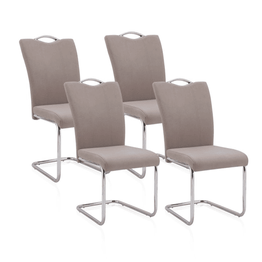 Conjunto de 4 cadeiras de jantar Dana Tex Marengo 61 x 98 x 44 cm